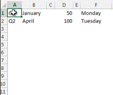 Excel is able to recognize patterns